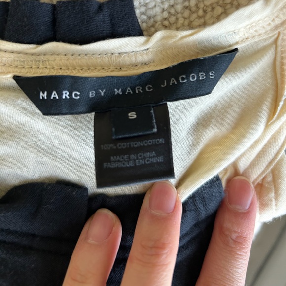 Marc by Marc Jacobs black and cream top - Picture 5 of 8